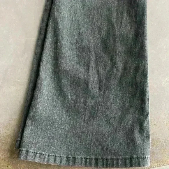 Vintage American Brand Nissi Juniors Gray Pocket Wide Leg Denim Jeans Size 11 - Picture 8 of 12